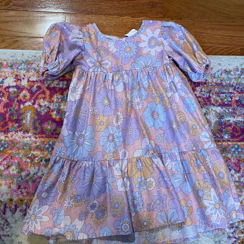 Puff Sleeved Floral Dress
